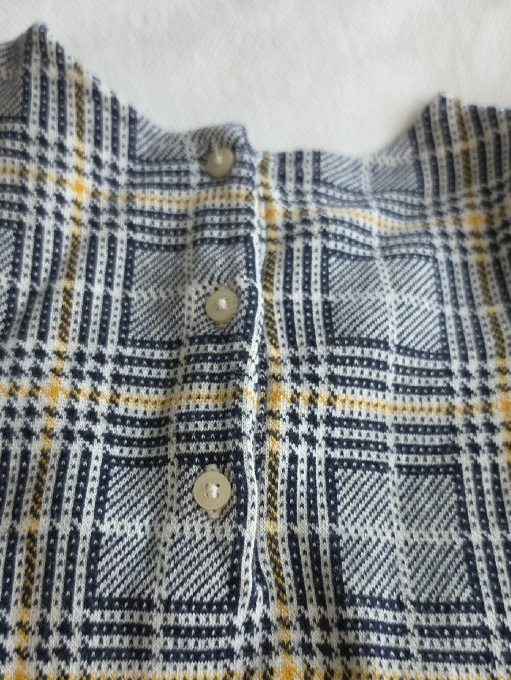 JANIE AND JACK | Plaid Ruffle Cap Sleeve Cotton Sweater Dress Preppy Fall | 4